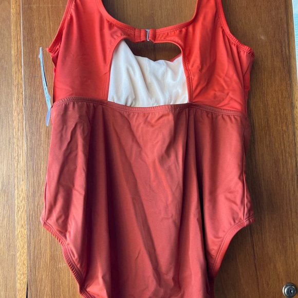 Red One-Piece Swimsuit - Picture 2 of 3